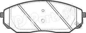 IPS Parts IBD-1K08 - Комплект спирачно феродо, дискови спирачки vvparts.bg