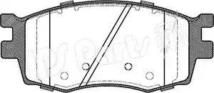 IPS Parts IBD-1K19 - Комплект спирачно феродо, дискови спирачки vvparts.bg