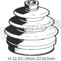 IPS Parts IBK-10009 - Маншон, полуоска vvparts.bg