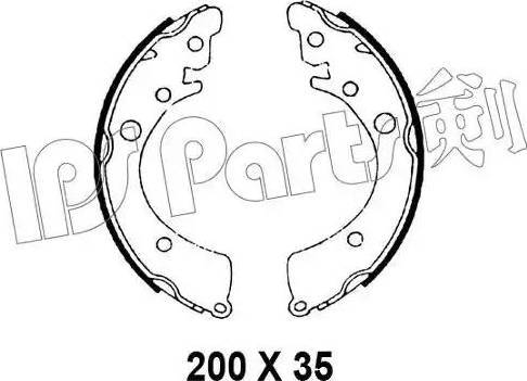 IPS Parts IBL-4498 - Спирачна челюст vvparts.bg