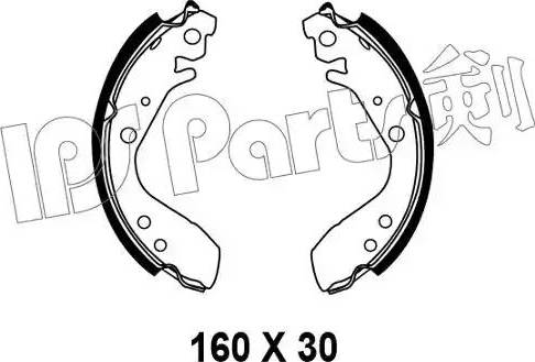 IPS Parts IBL-4493 - Спирачна челюст vvparts.bg