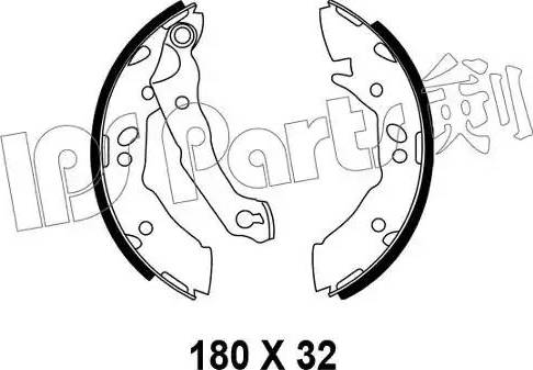 IPS Parts IBL-4595 - Спирачна челюст vvparts.bg