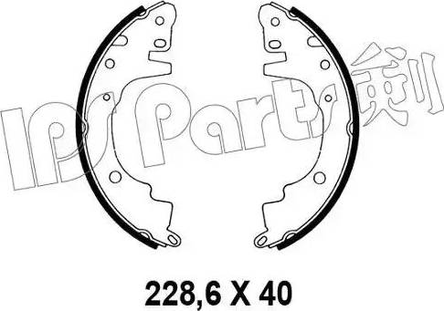 IPS Parts IBL-4504 - Спирачна челюст vvparts.bg