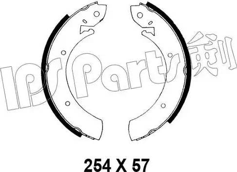 IPS Parts IBL-4194 - Спирачна челюст vvparts.bg