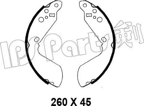 IPS Parts IBL-4898 - Спирачна челюст vvparts.bg