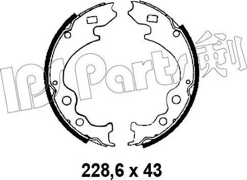 IPS Parts IBL-4332 - Спирачна челюст vvparts.bg