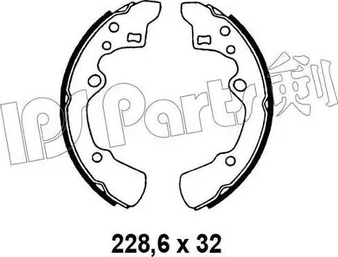 IPS Parts IBL-4329 - Спирачна челюст vvparts.bg