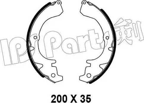IPS Parts IBL-4206 - Спирачна челюст vvparts.bg