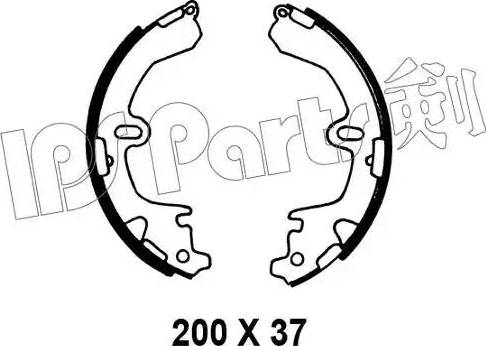 IPS Parts IBL-4201 - Спирачна челюст vvparts.bg