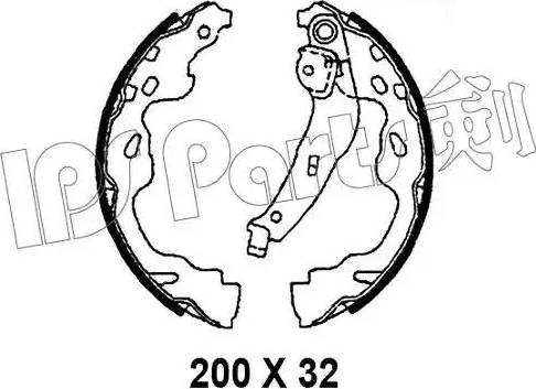 IPS Parts IBL-4207 - Спирачна челюст vvparts.bg