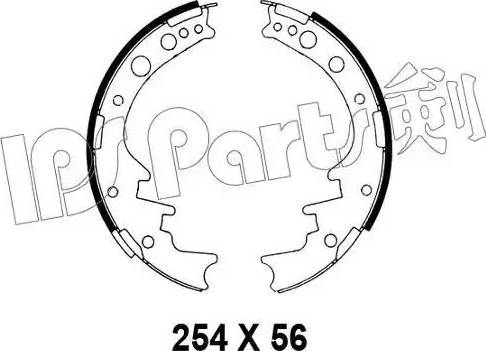 IPS Parts IBL-4224 - Спирачна челюст vvparts.bg