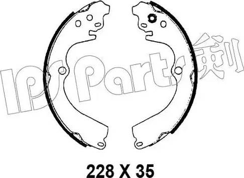 IPS Parts IBL-4798 - Спирачна челюст vvparts.bg