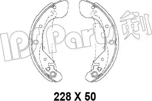 IPS Parts IBL-4W02 - Спирачна челюст vvparts.bg