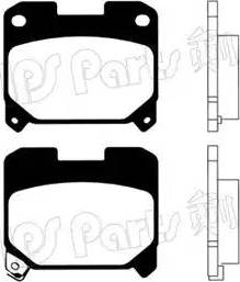 IPS Parts IBR-1294 - Комплект спирачно феродо, дискови спирачки vvparts.bg