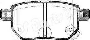 IPS Parts IBR-1297 - Комплект спирачно феродо, дискови спирачки vvparts.bg