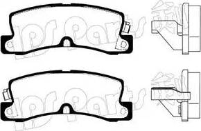 IPS Parts IBR-1205 - Комплект спирачно феродо, дискови спирачки vvparts.bg