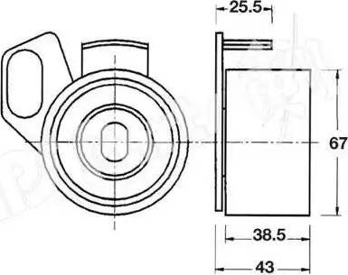 IPS Parts ITB-6907 - Ремъчен обтегач, ангренаж vvparts.bg