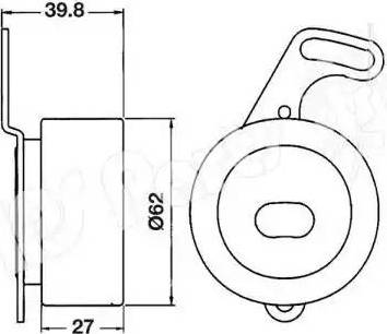 IPS Parts ITB-6404 - Ремъчен обтегач, ангренаж vvparts.bg