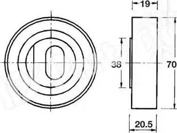 IPS Parts ITB-6417 - Обтяжна ролка, ангренаж vvparts.bg