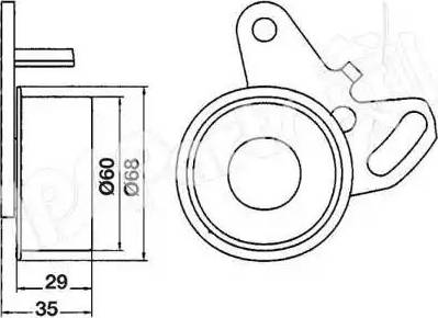 IPS Parts ITB-6508 - Ремъчен обтегач, ангренаж vvparts.bg