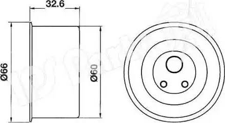 IPS Parts ITB-6507 - Ремъчен обтегач, ангренаж vvparts.bg