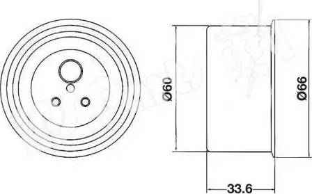 IPS Parts ITB-6519 - Ремъчен обтегач, ангренаж vvparts.bg