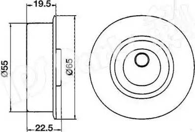 IPS Parts ITB-6514 - Ремъчен обтегач, ангренаж vvparts.bg