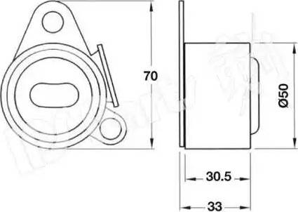 IPS Parts ITB-6536 - Ремъчен обтегач, ангренаж vvparts.bg