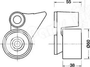 IPS Parts ITB-6520 - Ремъчен обтегач, ангренаж vvparts.bg