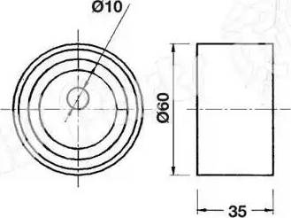 IPS Parts ITB-6528 - Обтяжна ролка, ангренаж vvparts.bg