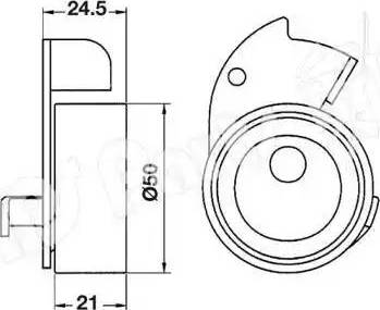 IPS Parts ITB-6601 - Ремъчен обтегач, ангренаж vvparts.bg