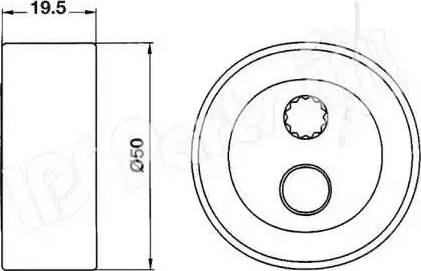 IPS Parts ITB-6607 - Ремъчен обтегач, ангренаж vvparts.bg