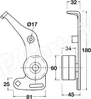 IPS Parts ITB-6004 - Ремъчен обтегач, ангренаж vvparts.bg