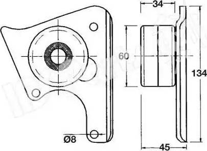 IPS Parts ITB-6005 - Ремъчен обтегач, ангренаж vvparts.bg