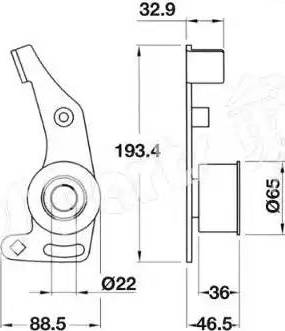 IPS Parts ITB-6003 - Ремъчен обтегач, ангренаж vvparts.bg