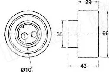 IPS Parts ITB-6103 - Ремъчен обтегач, ангренаж vvparts.bg