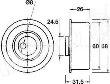 IPS Parts ITB-6111 - Ремъчен обтегач, ангренаж vvparts.bg