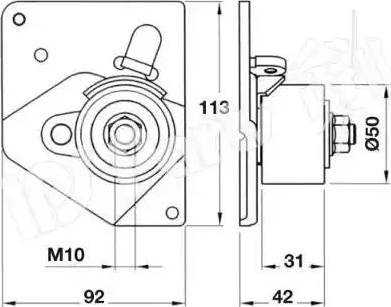 IPS Parts ITB-6124 - Ремъчен обтегач, ангренаж vvparts.bg