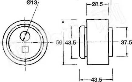 IPS Parts ITB-6120 - Ремъчен обтегач, ангренаж vvparts.bg