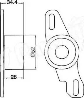 IPS Parts ITB-6803 - Ремъчен обтегач, ангренаж vvparts.bg