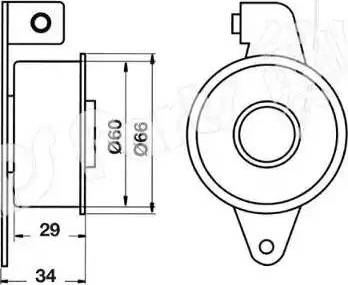 IPS Parts ITB-6340 - Ремъчен обтегач, ангренаж vvparts.bg