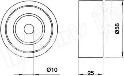 IPS Parts ITB-6343 - Ремъчен обтегач, ангренаж vvparts.bg