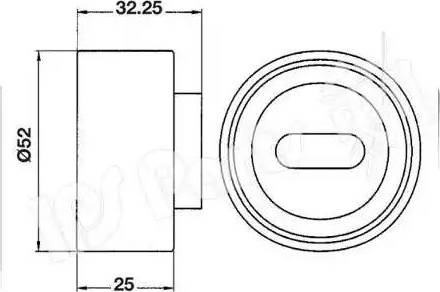 IPS Parts ITB-6300 - Ремъчен обтегач, ангренаж vvparts.bg