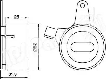 IPS Parts ITB-6301 - Ремъчен обтегач, ангренаж vvparts.bg