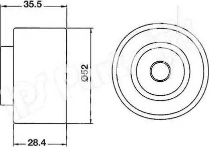 IPS Parts ITB-6312 - Ремъчен обтегач, ангренаж vvparts.bg