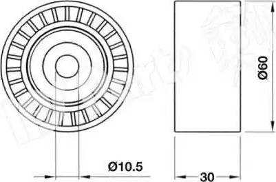 IPS Parts ITB-6334 - Ремъчен обтегач, ангренаж vvparts.bg