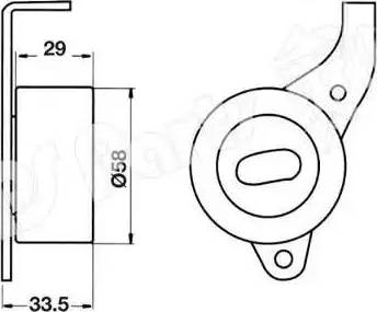 IPS Parts ITB-6244 - Ремъчен обтегач, ангренаж vvparts.bg