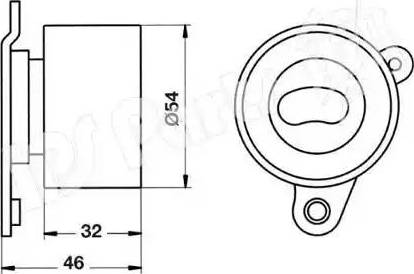 IPS Parts ITB-6243 - Ремъчен обтегач, ангренаж vvparts.bg