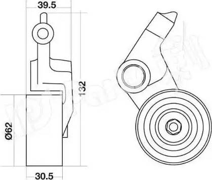 IPS Parts ITB-6242 - Ремъчен обтегач, ангренаж vvparts.bg