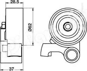 IPS Parts ITB-6255 - Ремъчен обтегач, ангренаж vvparts.bg